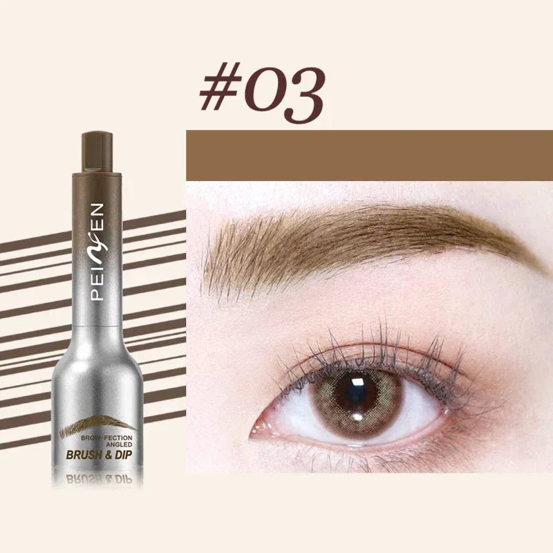 EyebloggPays l-Crayon de embau3D, ligne des cheveux, anti-bavure, imperméable, durable, sourcils noirs et bruns, grande brosse, naturel, sauvage, crème rehaussante