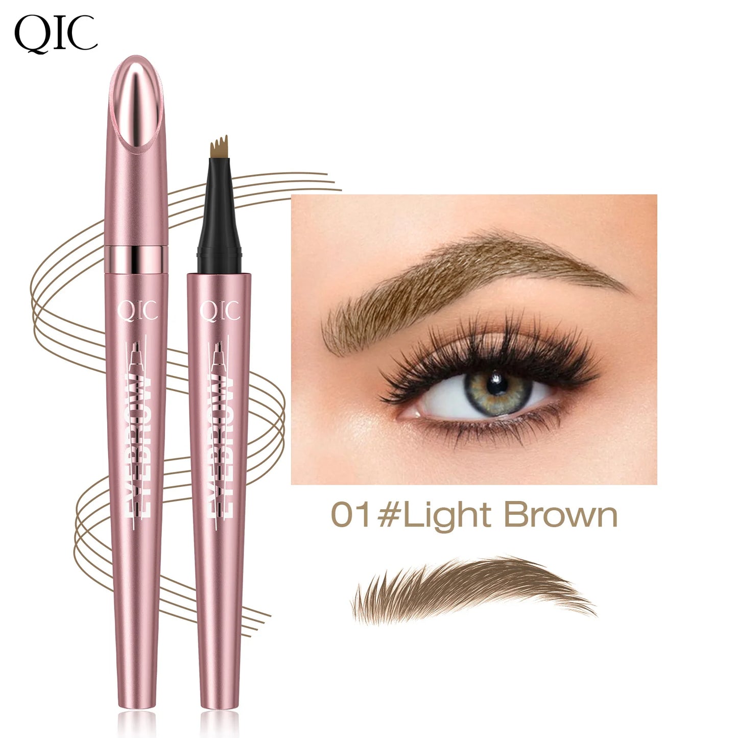 Crayon EyebloggPays l 3D Microblading, Imperméable, Marron Foncé, Couleur Naturelle, Course Fine, Magic EyebloggPays l, 4 Fork Tip, Dames, Nouveau, 2024