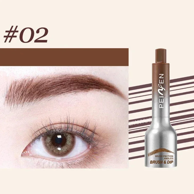 EyebloggPays l-Crayon de embau3D, ligne des cheveux, anti-bavure, imperméable, durable, sourcils noirs et bruns, grande brosse, naturel, sauvage, crème rehaussante