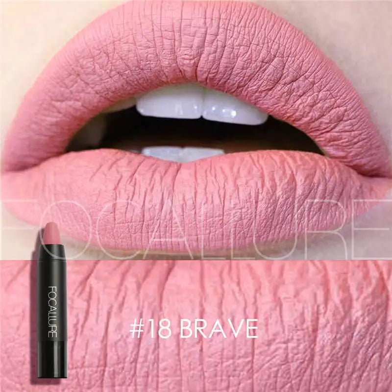 FOCALLURE Brand 19 Colors Matte Lipstick Waterproof Long lasting Cosmetic Easy to Wear Lip stick Matte Lip Batom