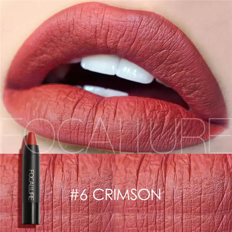 FOCALLURE Brand 19 Colors Matte Lipstick Waterproof Long lasting Cosmetic Easy to Wear Lip stick Matte Lip Batom