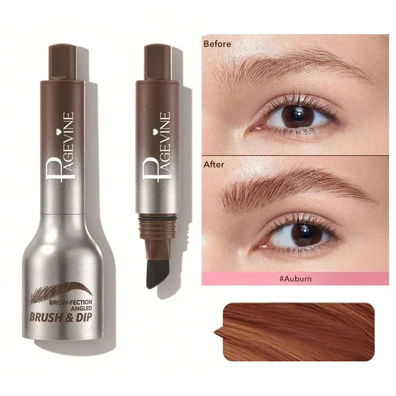 EyebloggPays l-Crayon de embau3D, ligne des cheveux, anti-bavure, imperméable, durable, sourcils noirs et bruns, grande brosse, naturel, sauvage, crème rehaussante