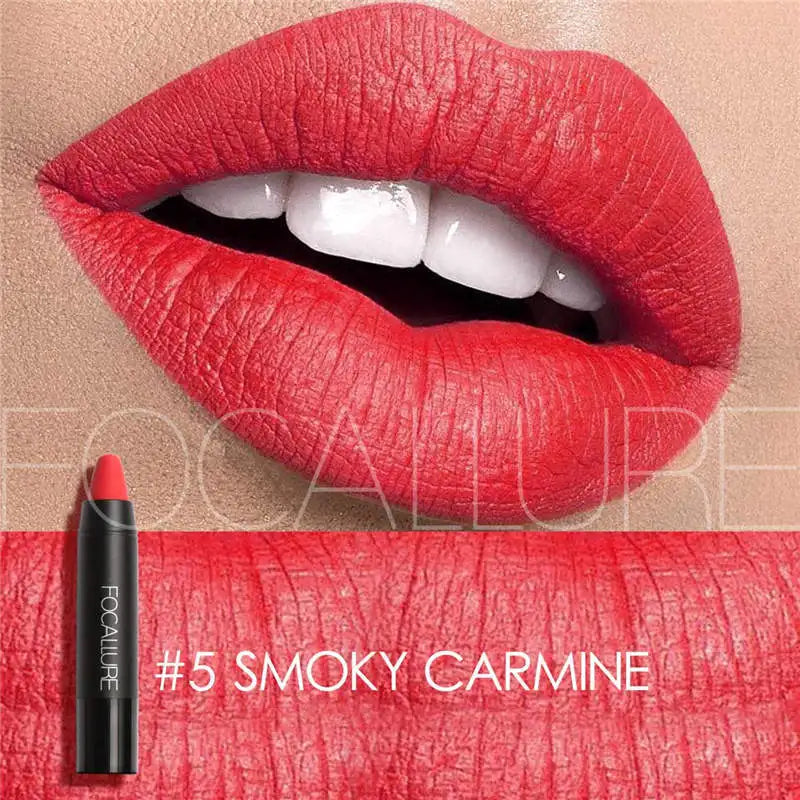 FOCALLURE Brand 19 Colors Matte Lipstick Waterproof Long lasting Cosmetic Easy to Wear Lip stick Matte Lip Batom