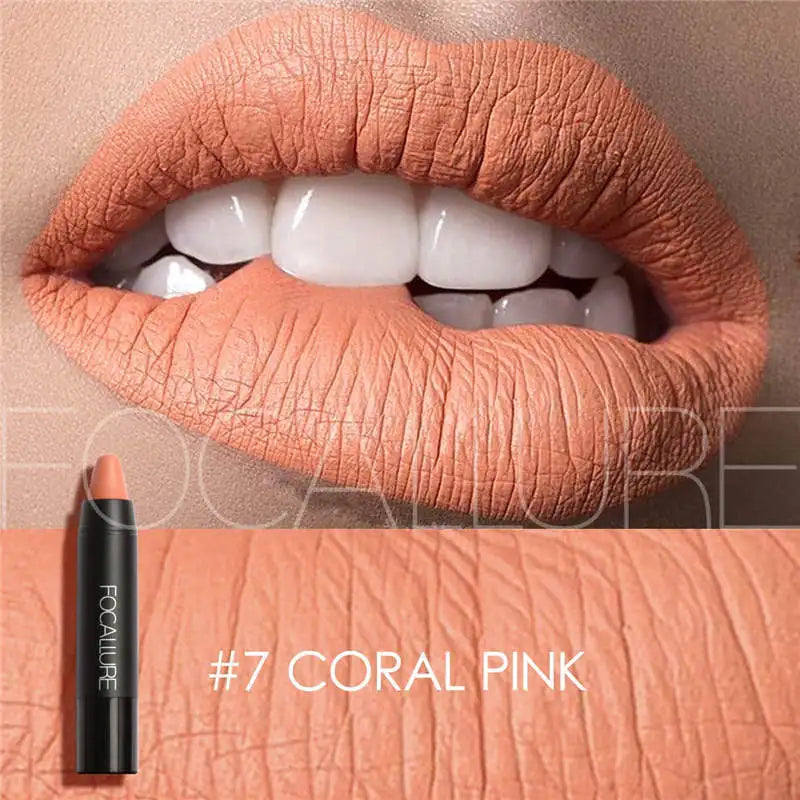 FOCALLURE Brand 19 Colors Matte Lipstick Waterproof Long lasting Cosmetic Easy to Wear Lip stick Matte Lip Batom