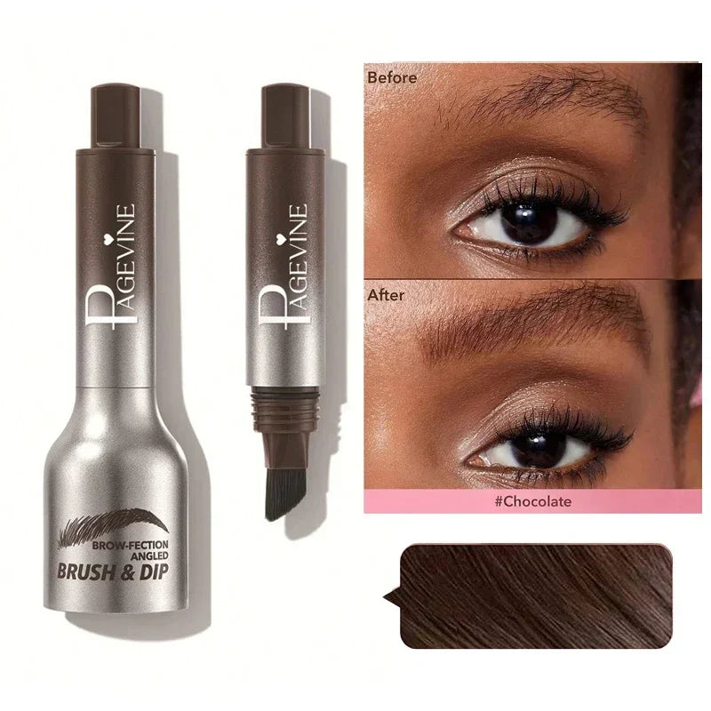 EyebloggPays l-Crayon de embau3D, ligne des cheveux, anti-bavure, imperméable, durable, sourcils noirs et bruns, grande brosse, naturel, sauvage, crème rehaussante